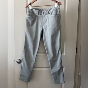 Lululemon ABC 5 Pocket Warpstreme Slim-fit Pants - Silver Drop 31x28